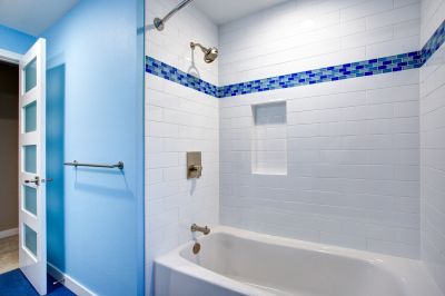 Bathroom with Tile Accents